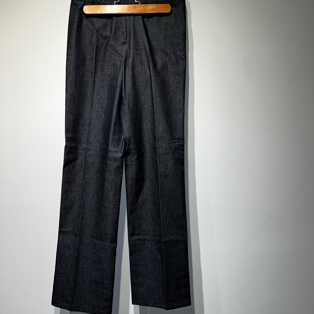 Black patterned business pants